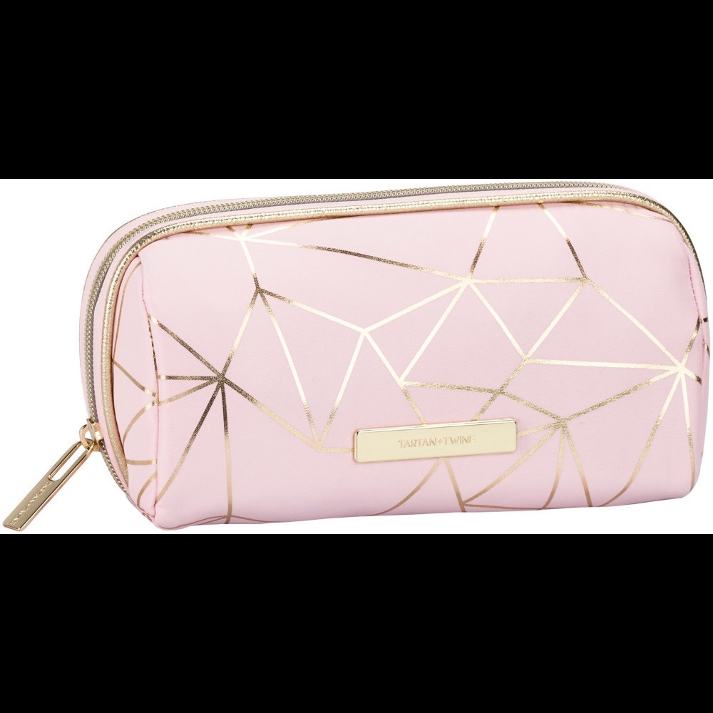 Tartan & twine makeup bag